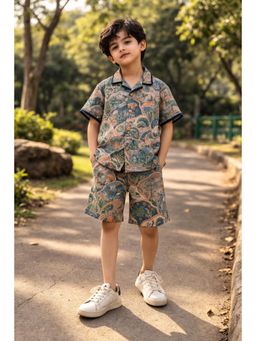 Funny Bones - The Enticing Jungle Themed Pure Linen Co-Ord Set