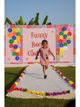 Funny Bones - Ancient Valley Applique Handwork Premium Linen Dress