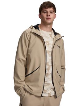 Under Armour - Men Beige Unstoppable Woven Sporty Jacket