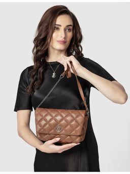 SENNES - Brown Vivace Sling Bag with Detachable Strap