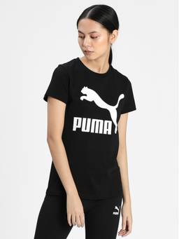 Puma - Classics Logo Womens Black T-shirt