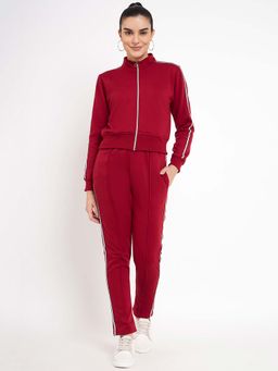 BRINNS - Maroon Mid-Rise Co-Ord Set