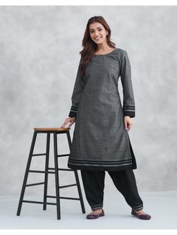 Fabindia - Grey Wool Woven Kurta with Salwar