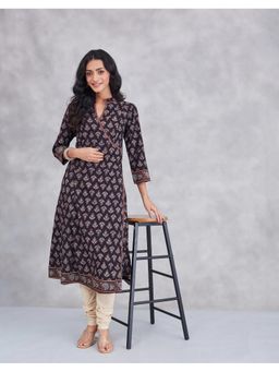 Fabindia - Black Cotton Long Kurta