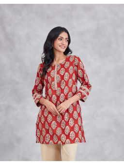 Fabindia - Red Cotton Short Kurta