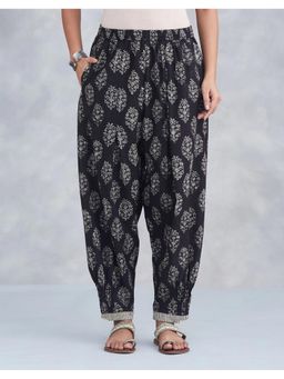 Fabindia - Black Cotton Bagru Printed Salwar