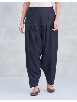 Fabindia - Black Wool Solid Salwar