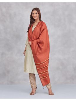 Fabindia - Red Silk Dupatta