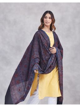Fabindia - Indigo Cotton Hand Block Printed Dupatta