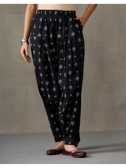Fabindia - Fabnu By Black Cotton Printed Salwar