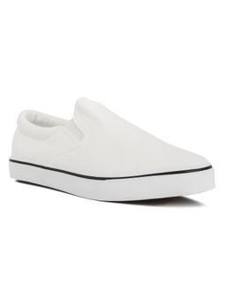 London Rag - Canvas Slip On Sneakers-White