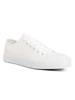 London Rag - Lace Up Basic Sneakers-White