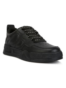 London Rag - Panelling Detail Flatform Sneakers-Black