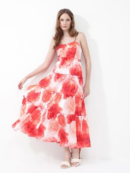 RAREISM - Womens Elma Red & White Dress