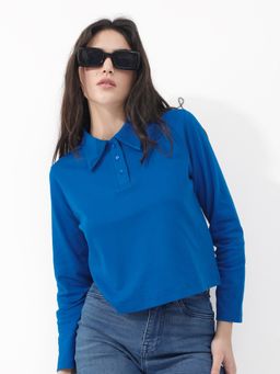 RAREISM - Womens Gojo Blue Polo T-Shirt