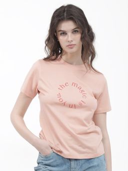 RAREISM - Womens Karlie Light Peach T-Shirt