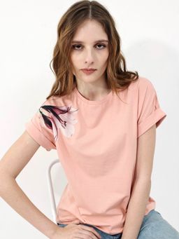RAREISM - Womens Mattadu Light Peach T-Shirt