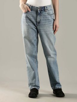 Tommy Hilfiger - Women Mid-Wash Regular Fit Mid Rise Blue Jeans