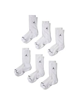 Nike - Unisex Jordan Everyday Elevated Socks - White (Pack of 6)