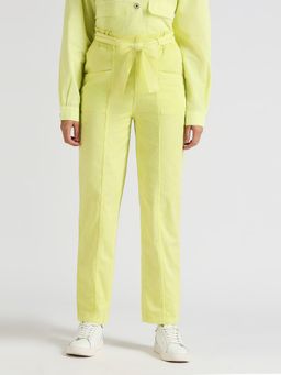 Pepe Jeans - Lime Green Tabby English Rose Waist Tie Up Pant