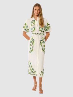 Forever New - Beth Embroidered Shirt Dress with Belt