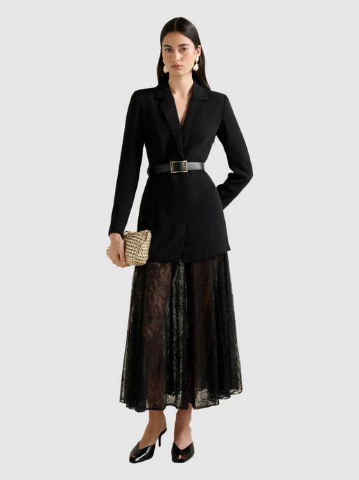 lace dress blazer Dorothy Perkins Women's Lace Blazer Dress in Berry | Size: 10