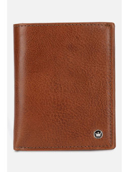 Louis Philippe - Men Brown Solid Leather Wallet