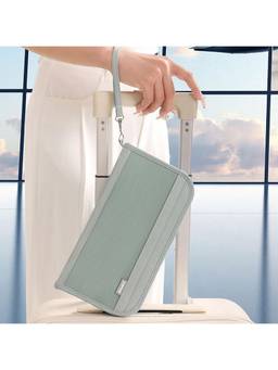 WILDHORN - Women's Blue Solid Passport Holder