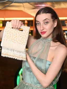 Odette - Women's White Cut dana Structured Handbag