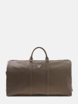 Guess - Men's Brown Polyurethane Solid Duffle Bag