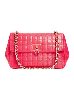 Guess - Women Quilted Pink Kobo Handbag