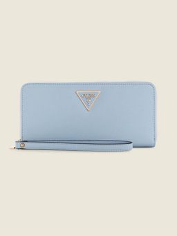 Guess - Women Solid Sky Blue Laurel Large Wallet