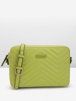 Guess - Women Quilted Green Lockhart Sling Bag