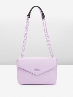 Guess - Women Quilted Purple Lockhart Sling Bag