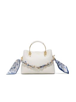 Aldo - CALANTHE White Women's Satchel Bag with Detachable Strap & Chain