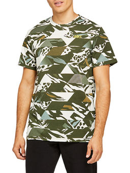 ASICS - Jsy Aop Ss Green Mens T-shirts