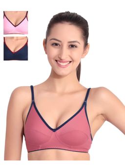 Floret - Pack Of 3 Solid T Shirt Bra - Multi-Color
