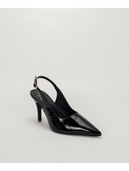 SCENTRA - Fiona Pointed Toe Slingback Sandal Heels Black