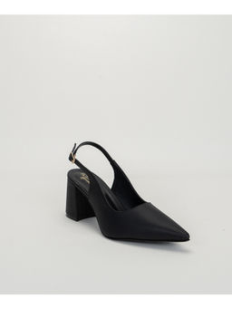 SCENTRA - Leslie Pointed Toe Sling Back Heels Black