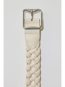 H&M - Women Beige Braided Belt
