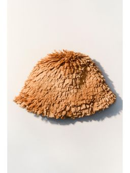 H&M - Women Beige Fringed Handmade Straw Hat