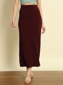 Trend Arrest - Straight Fit Slit Skirt