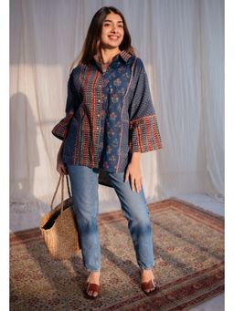 The Indian Ethnic Co. - Ajrakh Cotton Shirt