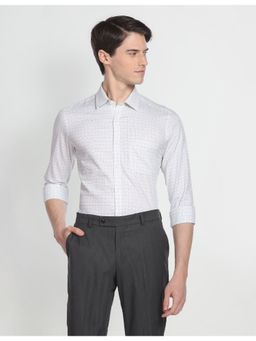 Arrow - Micro Check Manhattan Slim Fit Formal Shirt