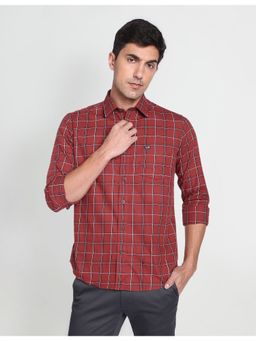 Arrow - Sports Tartan Check Manhattan Slim Fit Casual Shirt