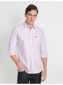 Arrow - Sports Oxford Vertical Stripe Casual Shirt