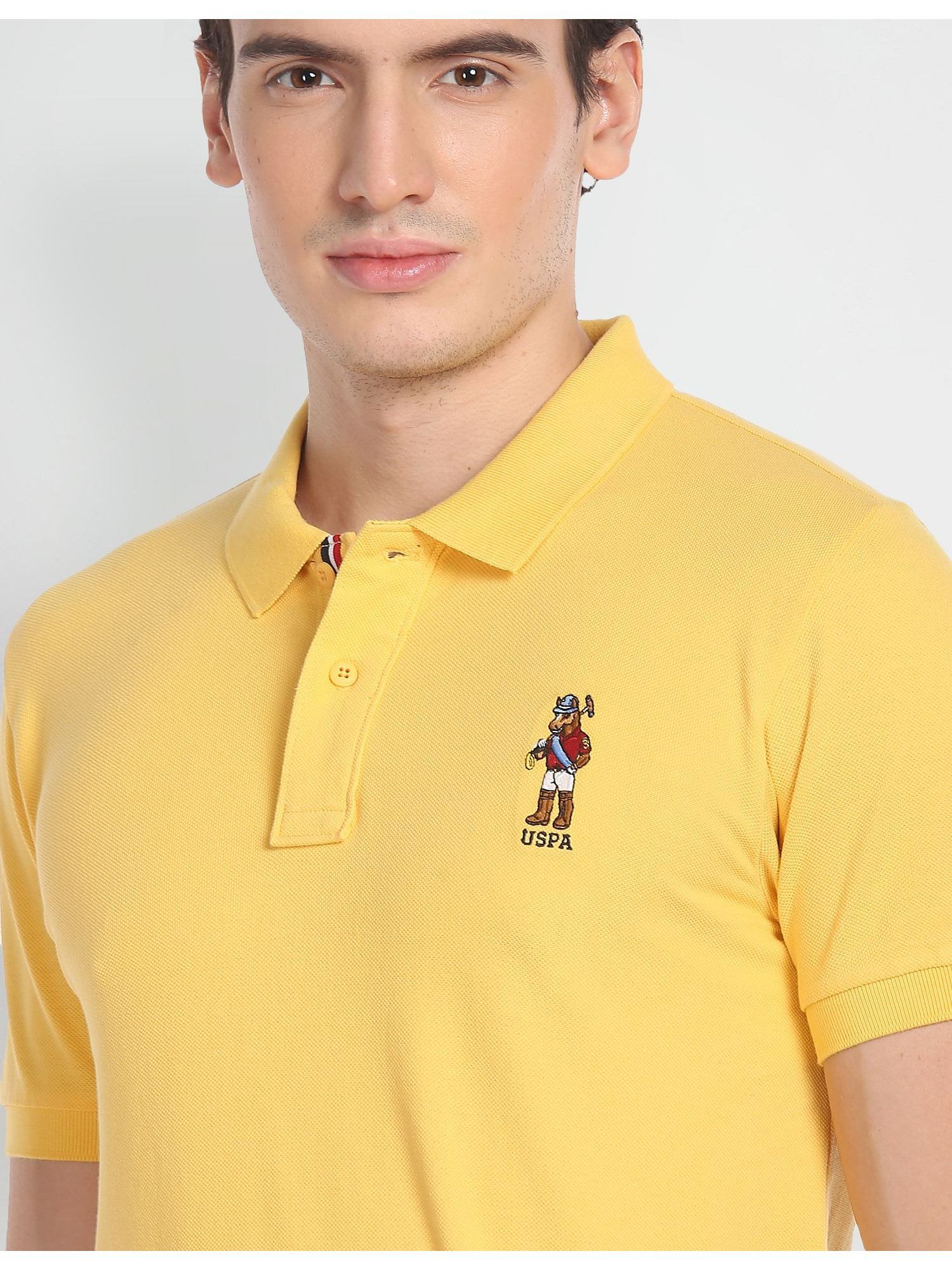 Buy U.S. POLO ASSN. Chuck Logo Solid Polo T-Shirt Online