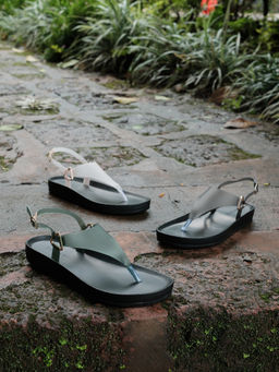 ERIDANI - Trista Grey Sandals