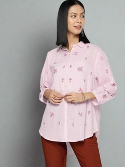 Scoup - Embroidered Pink Shirt