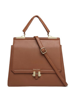 Diana Korr - Brown Solid Faux Leather Handbag